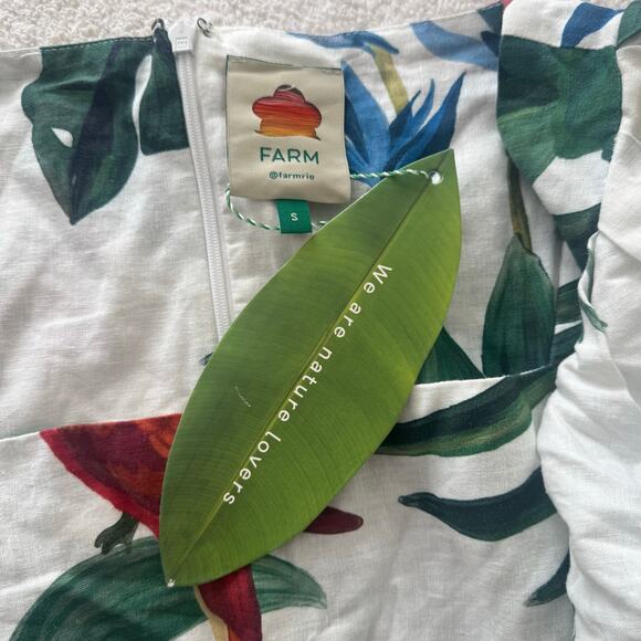 Farm Rio Off-White Midnight Macaw Fiesta Midi Dress - Picture 9 of 9